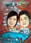 รับวาดรูปแต่งงาน,รับวาดรูปล้อเลียนแต่งงาน,รับวาดรูปประดับงานแต่งงาน โดยช่างฝีมือ