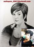 รับวาดรุปเหมือนขาวดำ ลายเส้นดินสอ