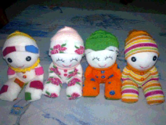 ตุ๊กตาถุงเท้าการบูรหอม(กลาง)  
