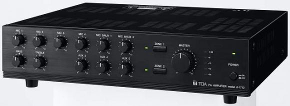 Mixer Power Amplifier ยี่ห้อ TOA รุ่น A-1712 ขนาด 120 Watt