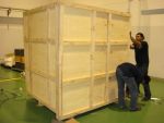 บริการแพ็คลังไม้ ลังโปร่ง (wooden crate) ลังทึบ (wooden case) แพ็คสุญญากาศ (vacuum foil) ขนย้ายเครื่