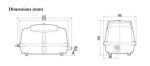 AIR PUMPS เครื่องเติมอากาศ MEDO รุ่น LA-80A ของใหม่100%