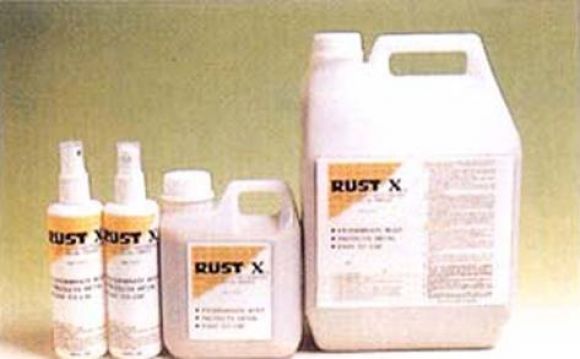 Rust-x ใช้สำหรับทาผิวโลหะที่เป็นสนิม เพื่อเปลี่ยนสภาพสนิมบนผิวโลหะ GOLDEN BAND เ