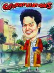 รับวาดรูปล้อเลียรรับปริญญา