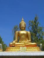 รับพ่นสีทองพระประธานด้วยสีมุกทองคำโกลด์แมกซ์ ทดแทนการปิดทองคำเปลว โทร. 081 985 5033