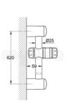 ราวเลื่อนฝักบัวGrohe รุ่นRelexa# 28666 600mm(MADE IN GERMANY)