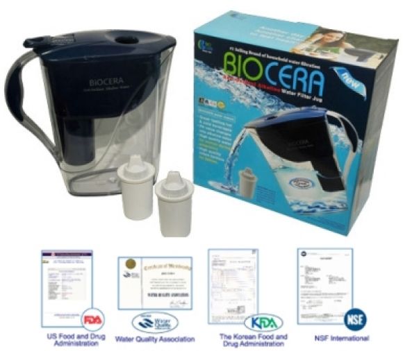 เครื่องกรองน้ำแบบเหยือกน้ำ Biocera เครื่องกรองน้ำแบบเหยือกน้ำ Biocera
