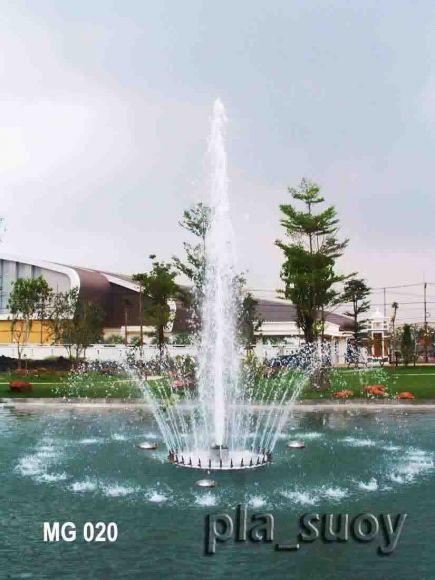 น้ำพุทุ่นลอย ดอกชบาใหญ่ ที่มารีโกรโปรดักส์