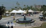 พานน้ำพุ 3 ชั้น ประดับด้านหน้าช้าง 3 เศียร