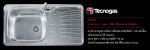 อ่างซิงค์สแตนเลส 1 หลุม มีที่พักจานซ้ายยี่ห้อTECNOGAS รุ่น TNP-100