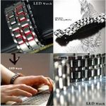 นาฬิกาไร้หน้าปัด (Faceless LED Watch-Red)