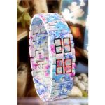 นาฬิกาไร้หน้าปัด ลายดอกซากูระ (Sakura Faceless LED Watch)