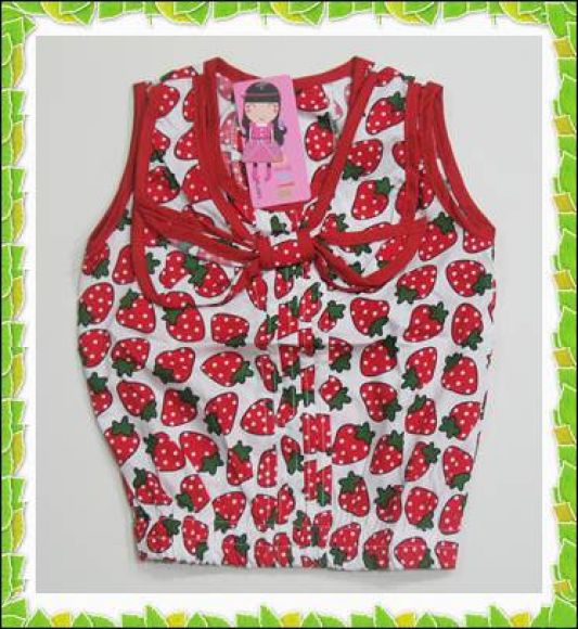 เสื้อคอโบว์ (แดงสตอเบอร์รี่) เสื้อคอโบว์ (แดงสตอเบอร์รี่)