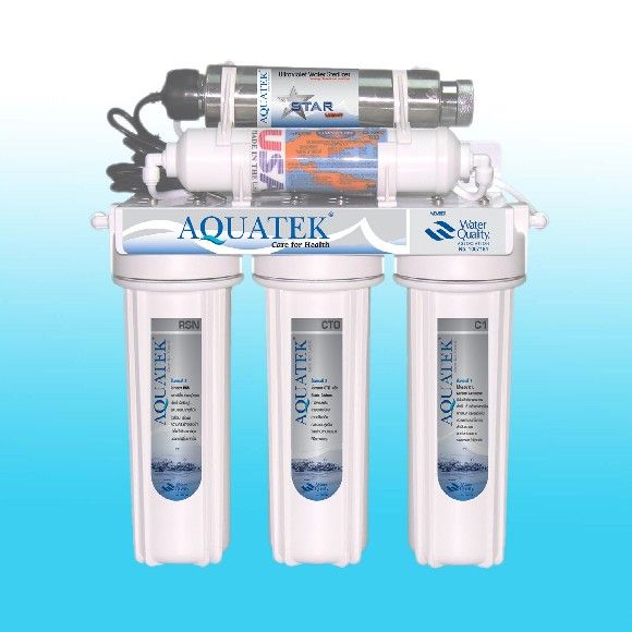 เครื่องกรองน้ำ 5 ขั้นตอน UV+Omnipure AQUATEK