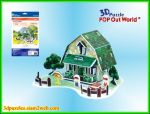 จิ๊กซอว์ 3 มิติ House Card-Green