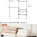 Walk-In Closet แบบ 4 ขนาดราวแขวนยาว (แบบปรับได้ ) 217cm สูงปรับได้ตามขนาดเพดาน 170-253 cm พร้อมตะแกร