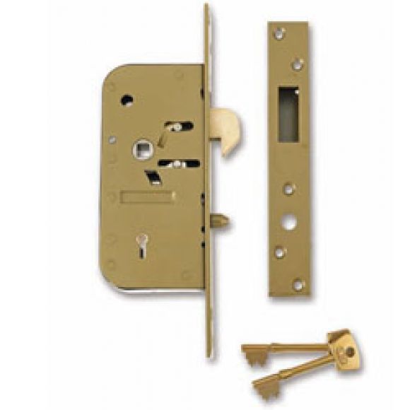 โครเมี่ยม แบบบานสไลด์ กุญแจสี่แฉก กุญแจ Sliding Door Locks Deadlock Mortise Lock