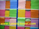 ผ้าขนหนูสีพื้น ด้ายคู่เกรด A เนื้อผ้าโรงแรม มีหลายสี ขนาด 30x60 น้ำหนัก 14 ปอนด์