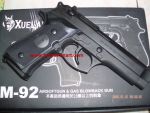 ปืนอัดแก๊ส M92FS บอดี้เหล็กรมดำเหมือนจริงยิงระบบโบลว์แบ็คของใต้หวัน