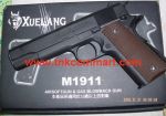 ปืนอัดแก๊สM1911A1บอดี้เหล็กรมดำเหมือนจริงของใต้หวัน