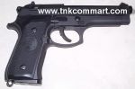 ปืนอัดแก๊ส M92FS บอดี้เหล็กรมดำเหมือนจริงยิงระบบโบลว์แบ็คของใต้หวัน