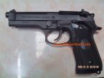 ปืนอัดแก๊ส M92FS บอดี้เหล็กรมดำเหมือนจริงยิงระบบโบลว์แบ็คของใต้หวัน