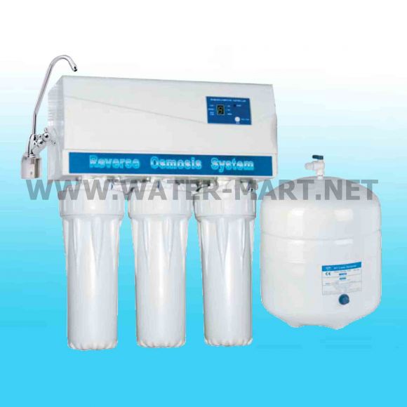 เครื่องกรองน้ำ 5 ขั้นตอน ระบบ Reverse Osmosis 50 GPD Uni-pure (Auto Flush+Digita เครื่องกรองน้ำ 5 ขั้นตอน ระบบ Reverse Osmosis 50 GPD Uni-pure (Auto Flush+Digita