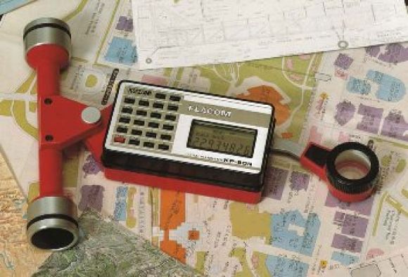 เครื่องคำนวณพื้นที่บนแผนที่ (Planimeter) Koizumi KP-90N