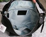 สินค้าอยู่ไทย พร้อมส่ง 14753 Coach Kristin Black Op Art Sateen Hobo