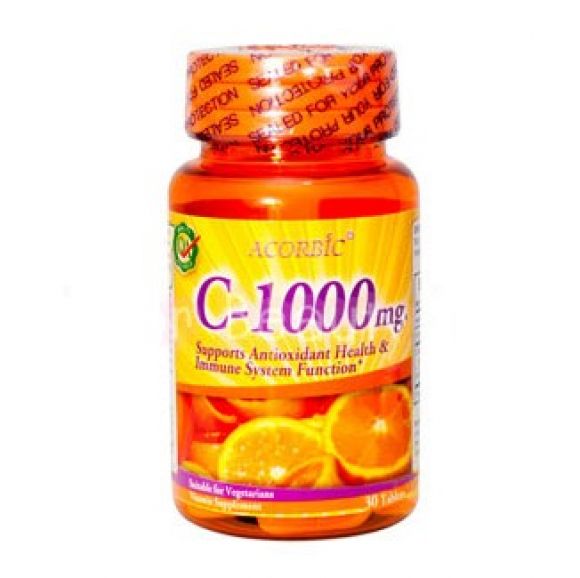  AC1วิตามินซี ACORBIC C-1000 MG สินค้านำเข้าจากอเมริกา เสริมสร้างภูมิคุ้มกันของร