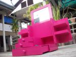ตู้ใส่เครื่องสำอางค์ สีบานเย็น