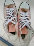 รองเท้าผ้าใบconverseหุ้มข้อสีชมพู