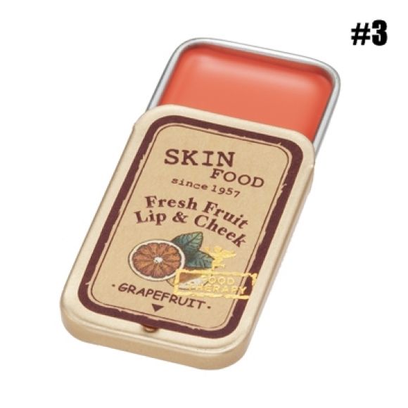 Skin Food/Fresh Fruit Lip&#Cheek #3 Grapefruit สีส้มเกรปฟรุ้ต