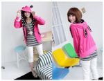 เสื้อคลุมวัยใส มีสีดำ/ชมพู
