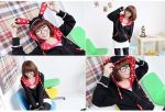 เสื้อคลุมวัยใส มีสีดำ/ชมพู