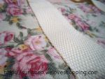 กระเป๋าผ้าลายดอก (สีครีม)