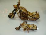 Motobike Teak Wood