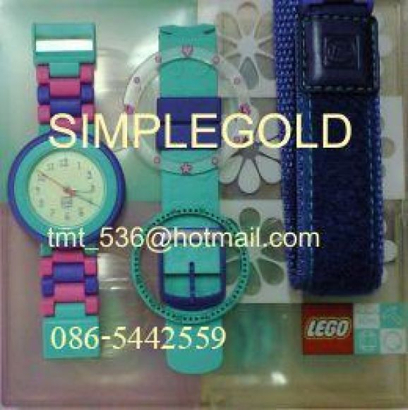 นาฬิกา เลโก้ lego เปลี่ยนสายได้ 3 แบบ วงแหวนมีหลายสีเปลี่ยนได้ กันน้ำ เรืองแสง ม