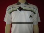 เสื้อโปโล ผ้าผสมCOTTONสีขาว 5337