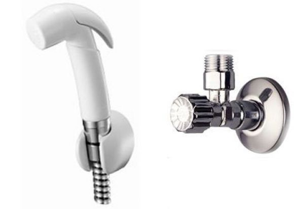 สายฉีดชำระ+สต๊อปวาล์ว  ยี่ห้อ AMERICAN STANDARD รุ่น Douche A-4700A-WT 