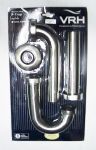 ท่อน้ำทิ้งตัวP ยี่ห้อ VRH รุ่น A-109AS ทำจากstainless 304 ท่อยาว24ซม.