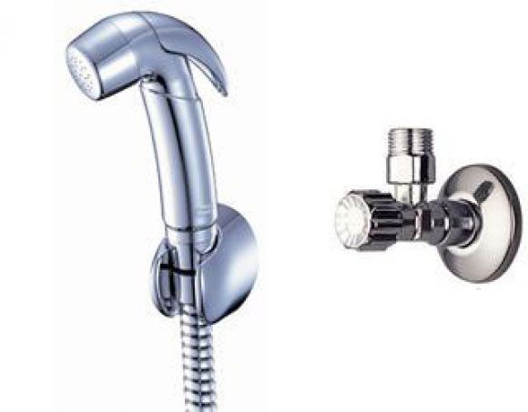 ชุดสายชำระ+สต็อปวาล์ว ยี่ห้อ AMERICAN STANDARD รุ่น Douche A-4700A-CH (สีโครเมี่