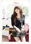 สื้อผ้า cotton แต่งดอกไม้ที่คอเสื้อ สีดำ
