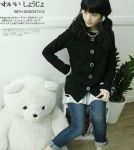 เสื้อแขนยาวแฟชั่นเกาหลี เสื้อแขนยาวผ้า cotton มี hood แต่งหูกระต่าย