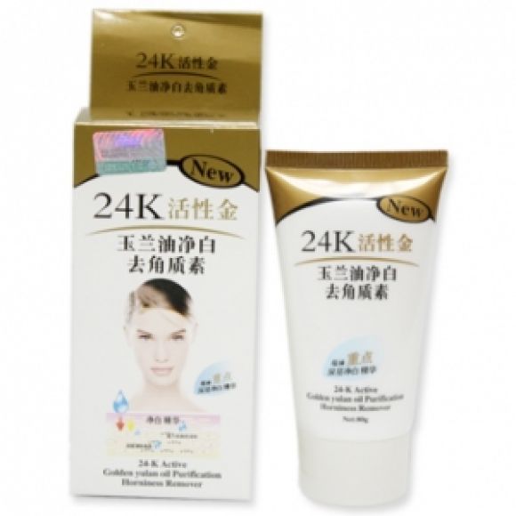 เจลขัดเซลล์ผิวหน้า 80G Liyanshijia สูตรทองคำ 24k เจลขัดเซลล์ผิวหน้า 80G Liyanshijia สูตรทองคำ 24k