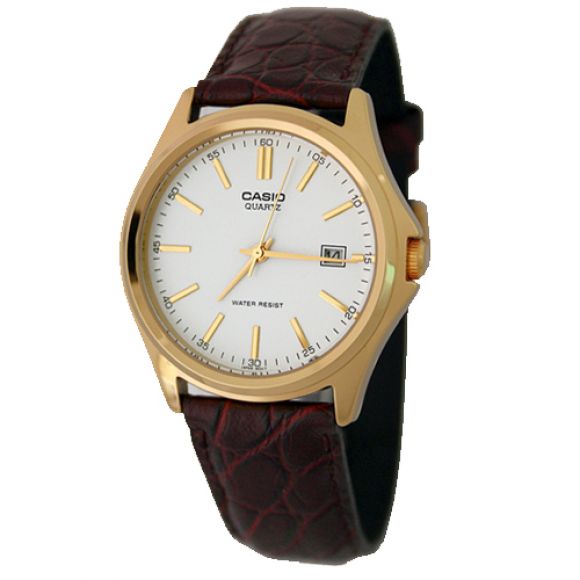 นาฬิกา ผู้หญิง นาฬิกา Casio รุ่น LTP-1183Q สีทอง สายหนังแท้ มีวันที่ รับประกันให