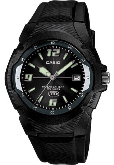 Casio standard 10 Year Battery Analog รุ่น MW-600F-1AVDF นาฬิกาข้อมือสำหรับผู้ชา