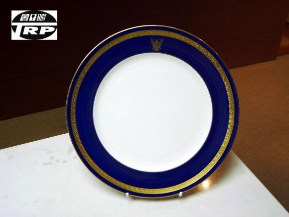 จานเซราิมิคขอบทอง Dinner Plate Gold (รับทำโลโก้ลงบนชิ้นงาน) Tel.0898912327
