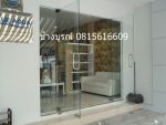 เฟรมกลาส.ดีไซด์-รับติดตั้งประตูกระจกบานเปลือยเลื่อน0815616609