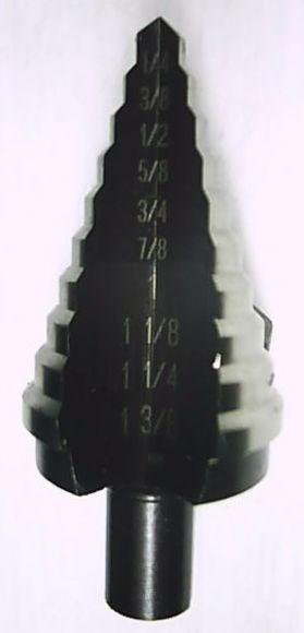 ดอกเจาะStep Drill ยี่ห้อ UNIBIT # 5 (MADE IN USA by IRWIN) เจาะได้10ขนาดตั้งแต่ 